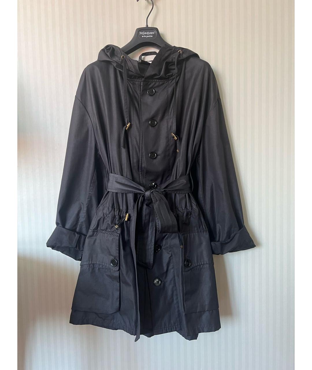 SAINT LAURENT Черная хлопковая парка, фото 7