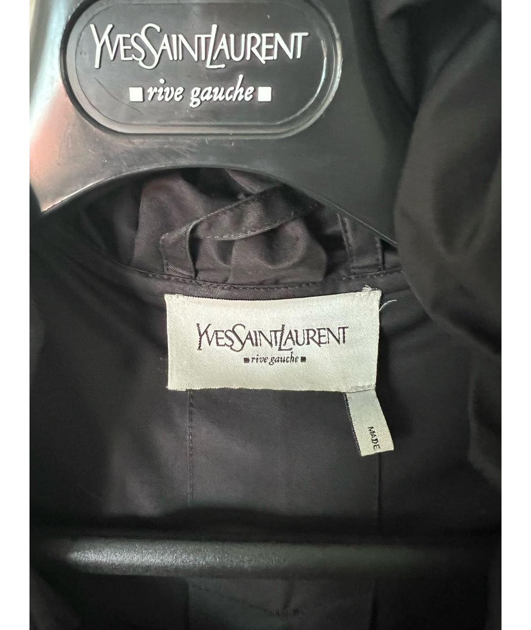 SAINT LAURENT Черная хлопковая парка, фото 4