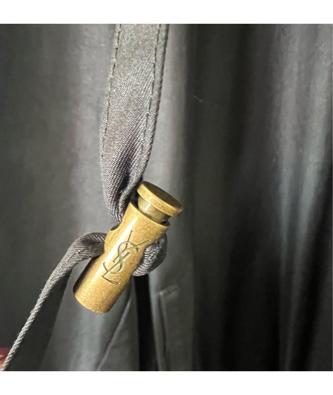 SAINT LAURENT Черная хлопковая парка, фото 6