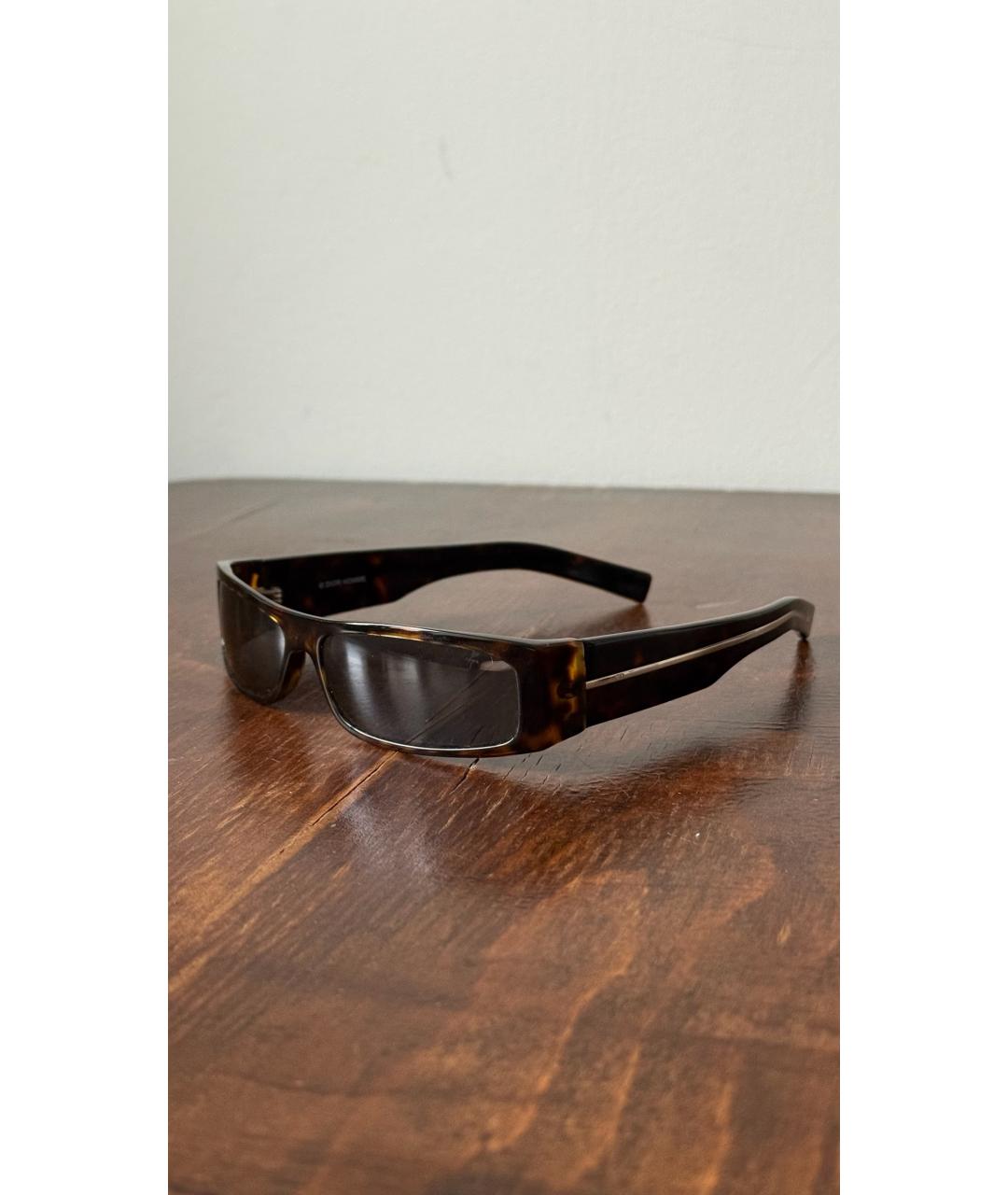 CHRISTIAN DIOR Черные пластиковые солнцезащитные очки, фото 2