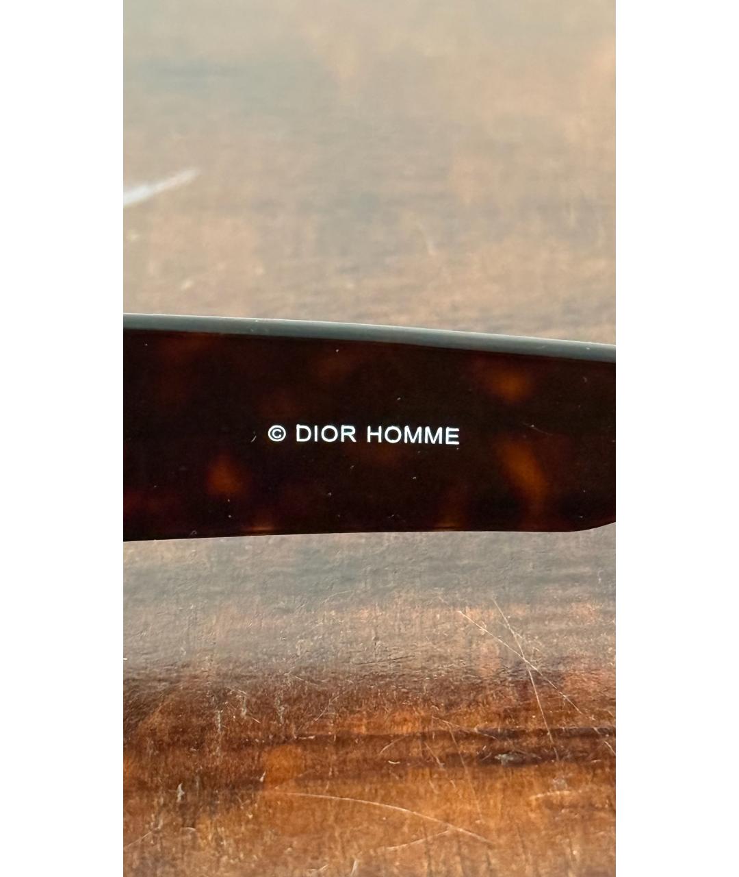 CHRISTIAN DIOR Черные пластиковые солнцезащитные очки, фото 4