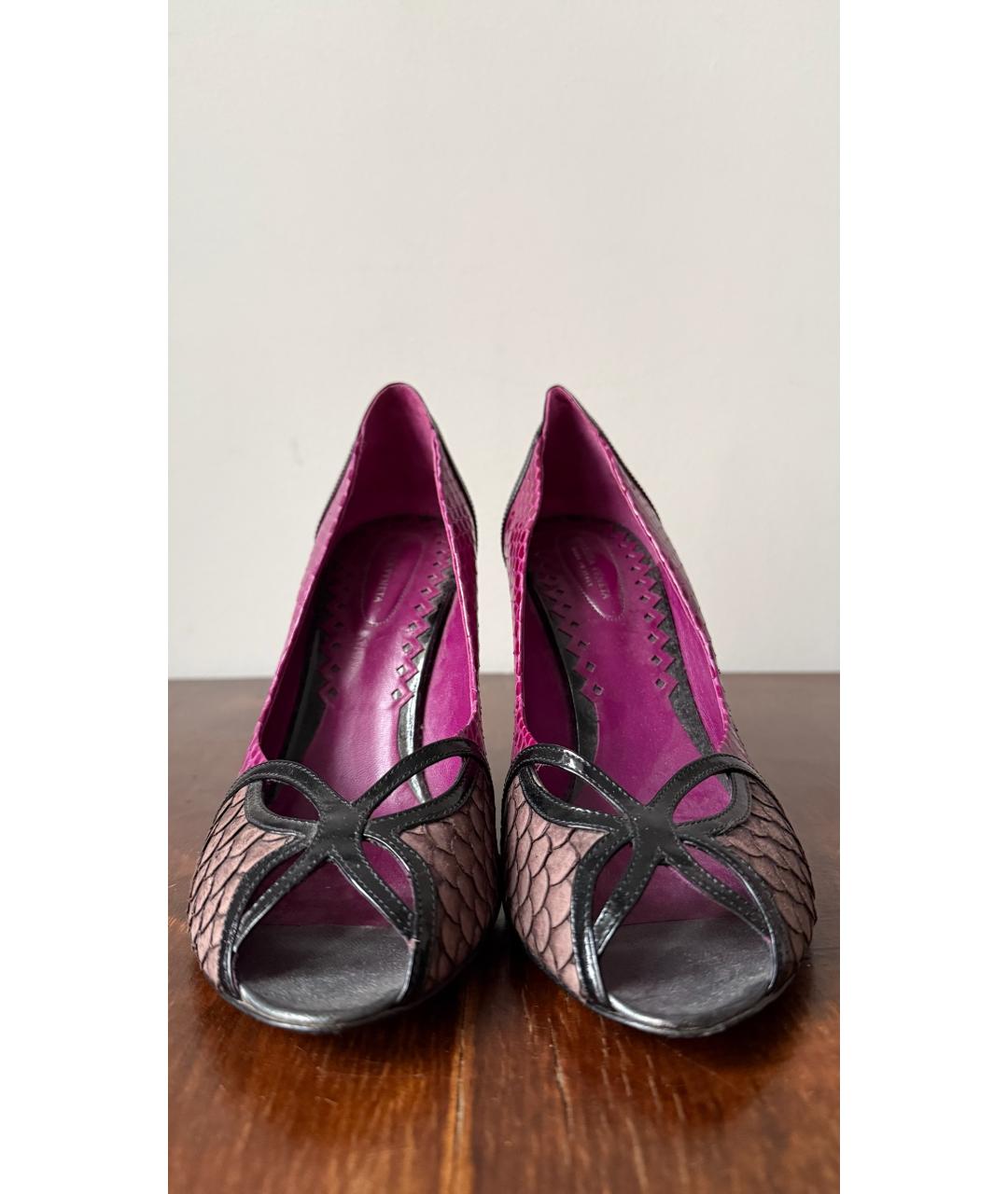 BOTTEGA VENETA Розовые кожаные туфли, фото 2