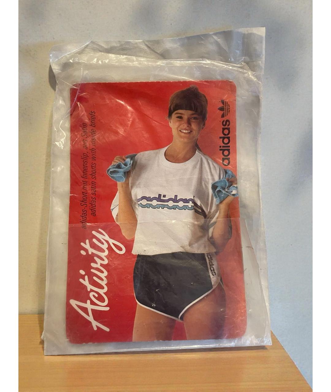 ADIDAS Голубые полиамидовые спортивные брюки и шорты, фото 3