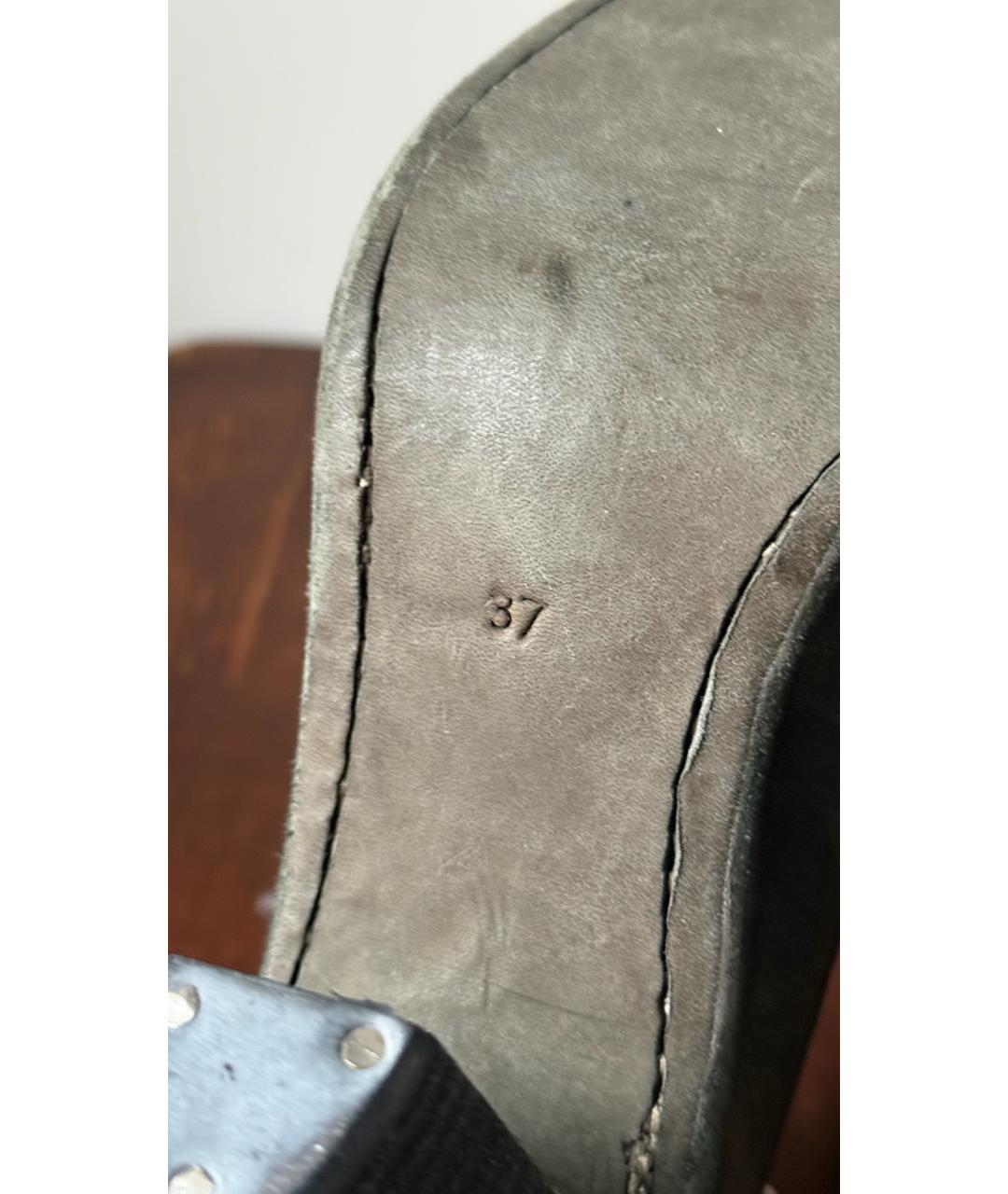 GUIDI Зеленые кожаные ботильоны, фото 6