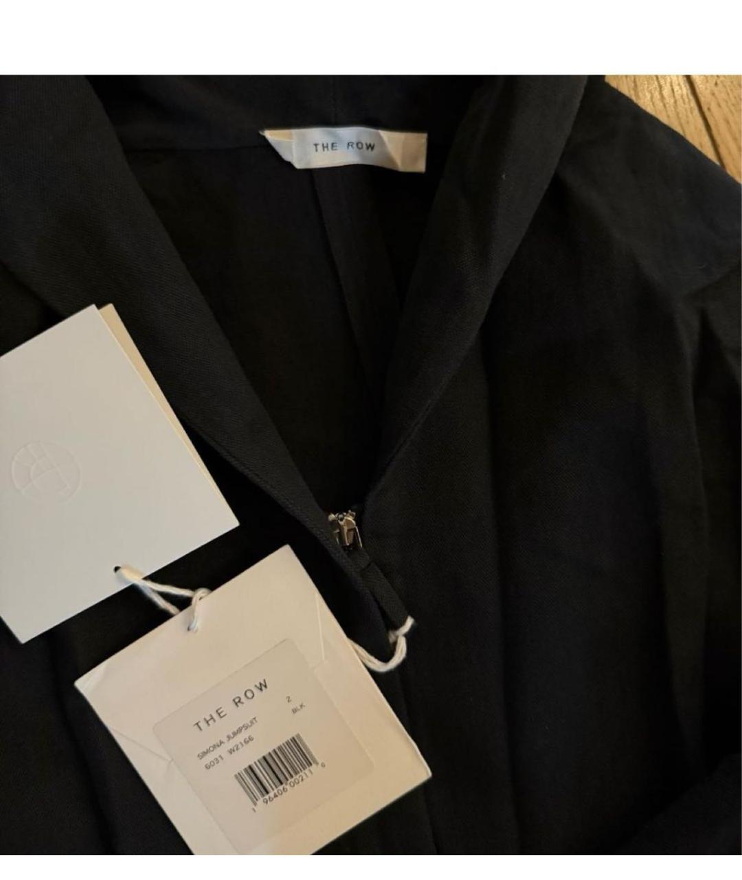 THE ROW Черный хлопковый комбинезон, фото 6