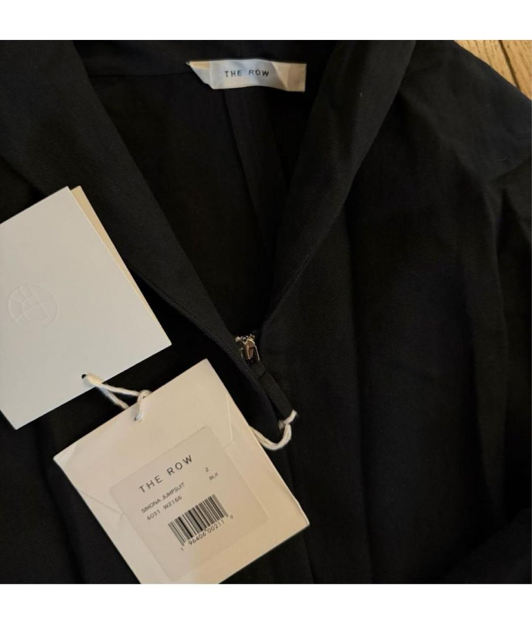 THE ROW Черный хлопковый комбинезон, фото 3