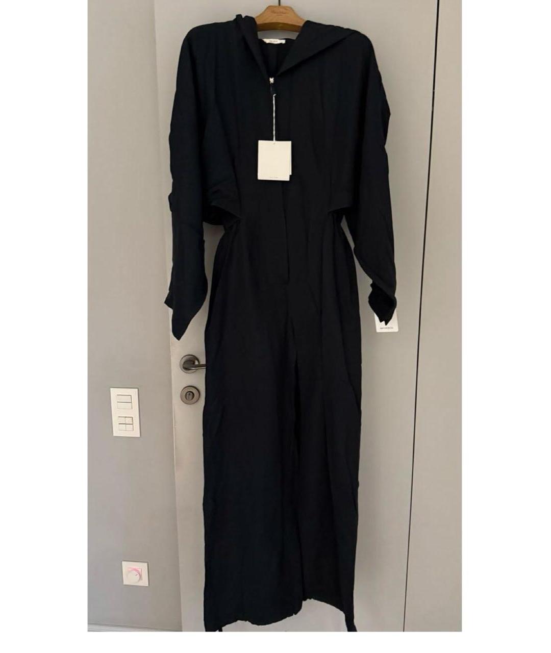 THE ROW Черный хлопковый комбинезон, фото 8