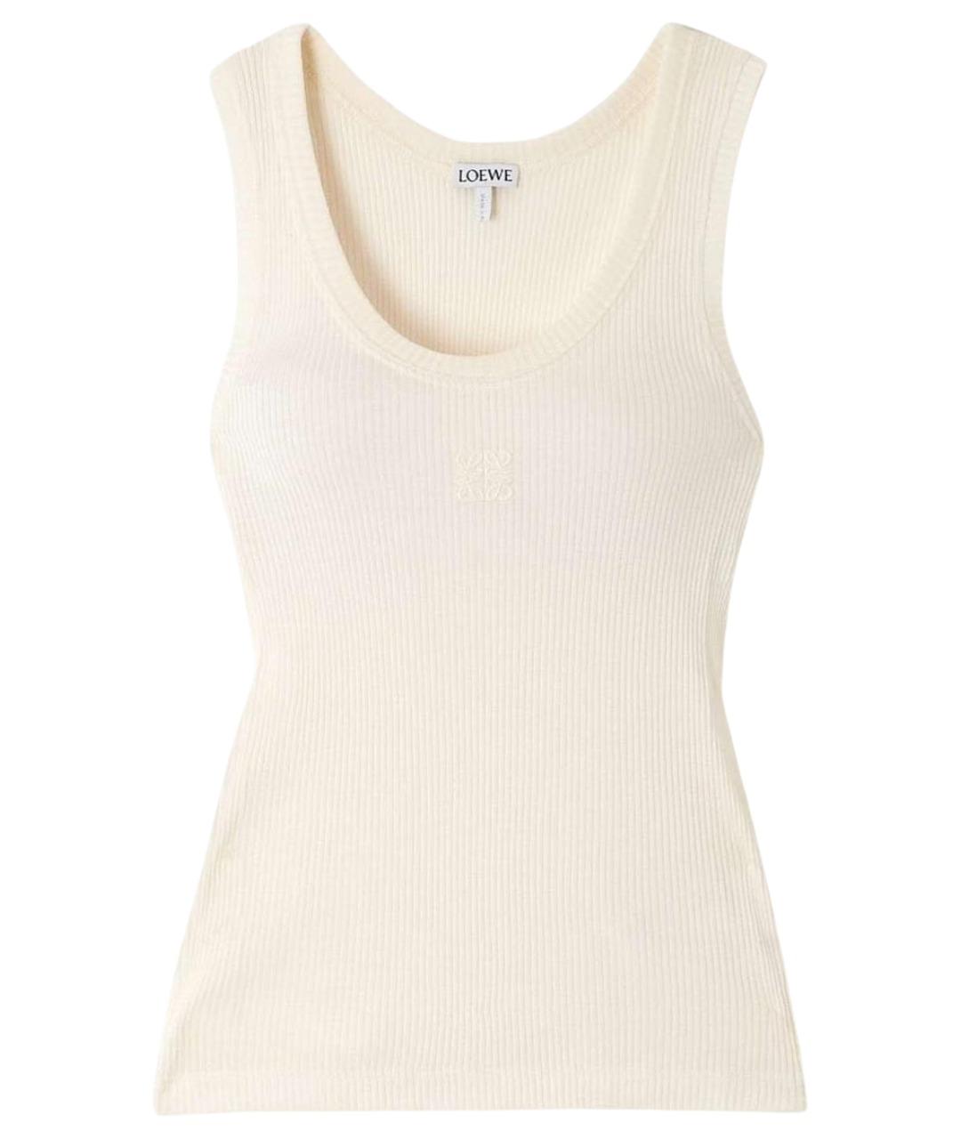 LOEWE Белая майка, фото 1