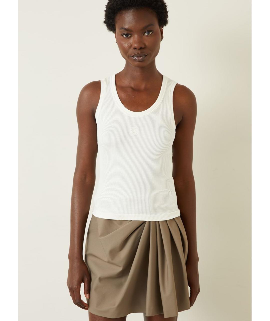 LOEWE Белая майка, фото 3