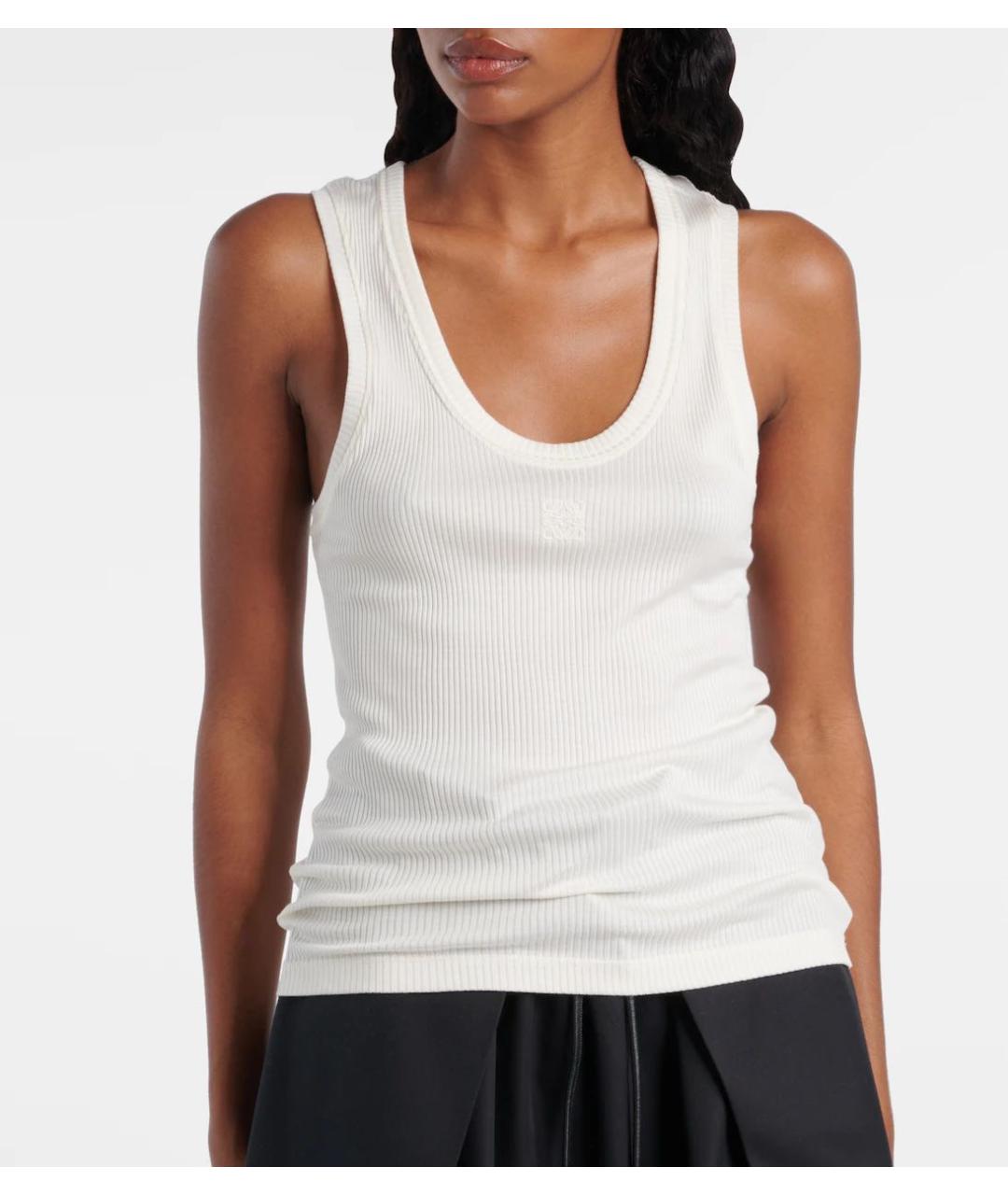 LOEWE Белая майка, фото 6