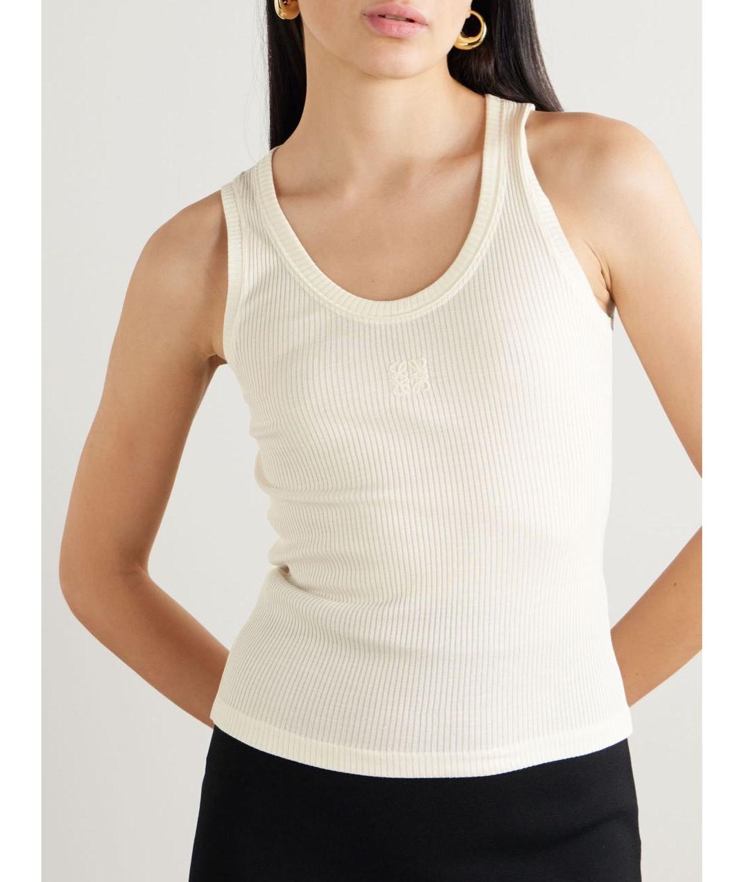 LOEWE Белая майка, фото 2