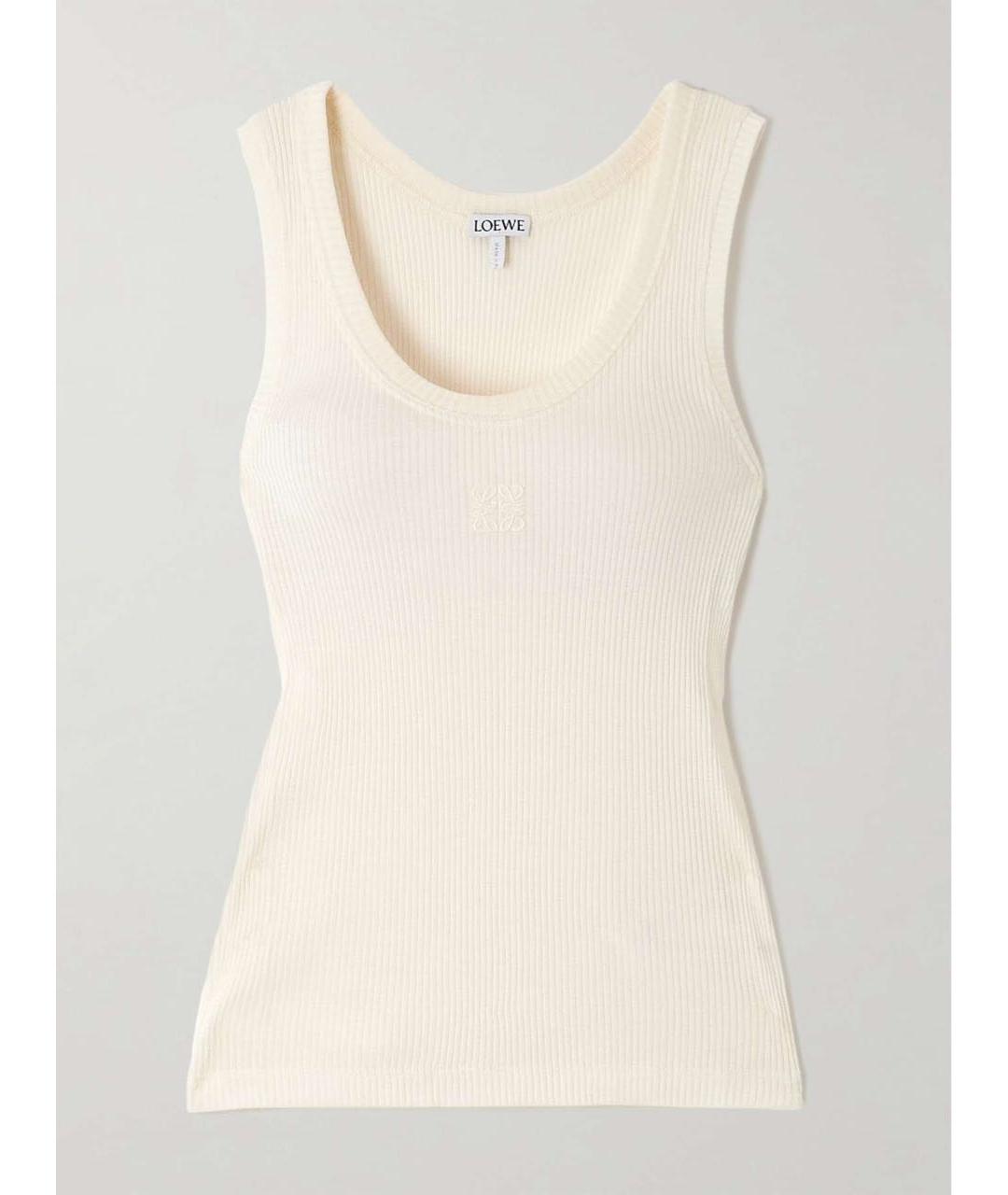 LOEWE Белая майка, фото 9