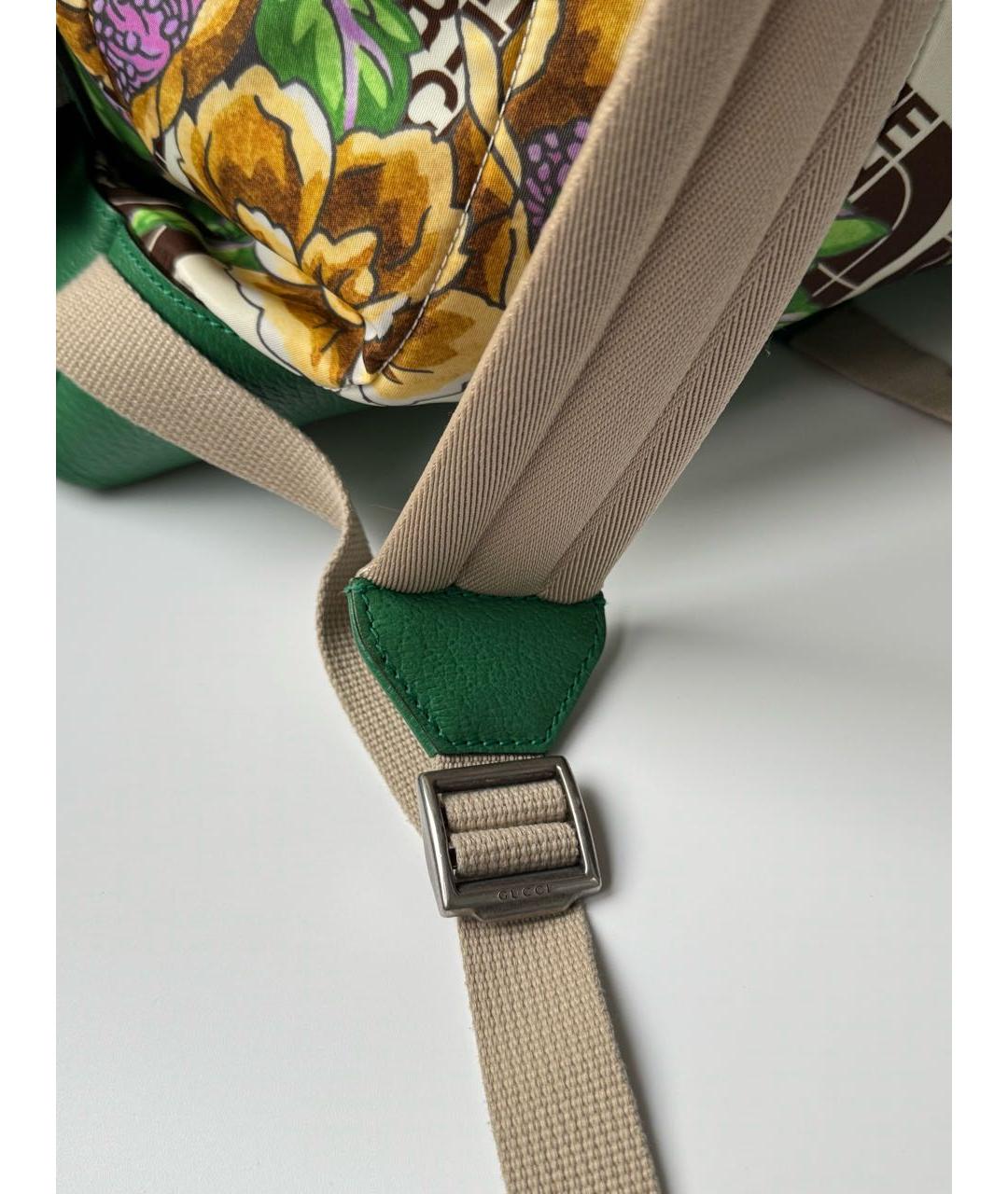 GUCCI Зеленый синтетический рюкзак, фото 6