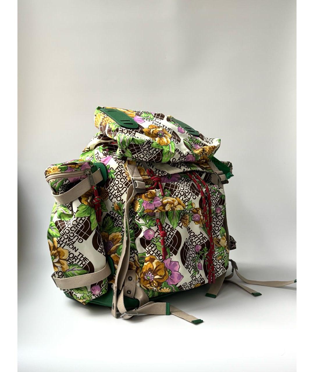 GUCCI Зеленый синтетический рюкзак, фото 2