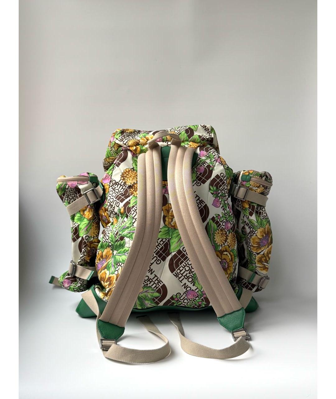 GUCCI Зеленый синтетический рюкзак, фото 3