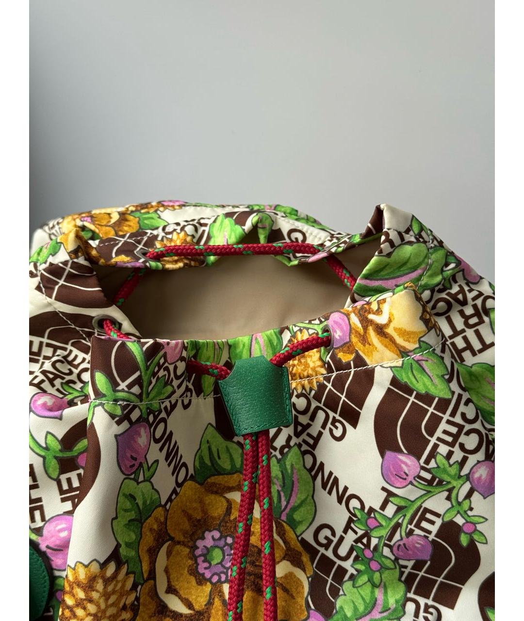 GUCCI Зеленый синтетический рюкзак, фото 7