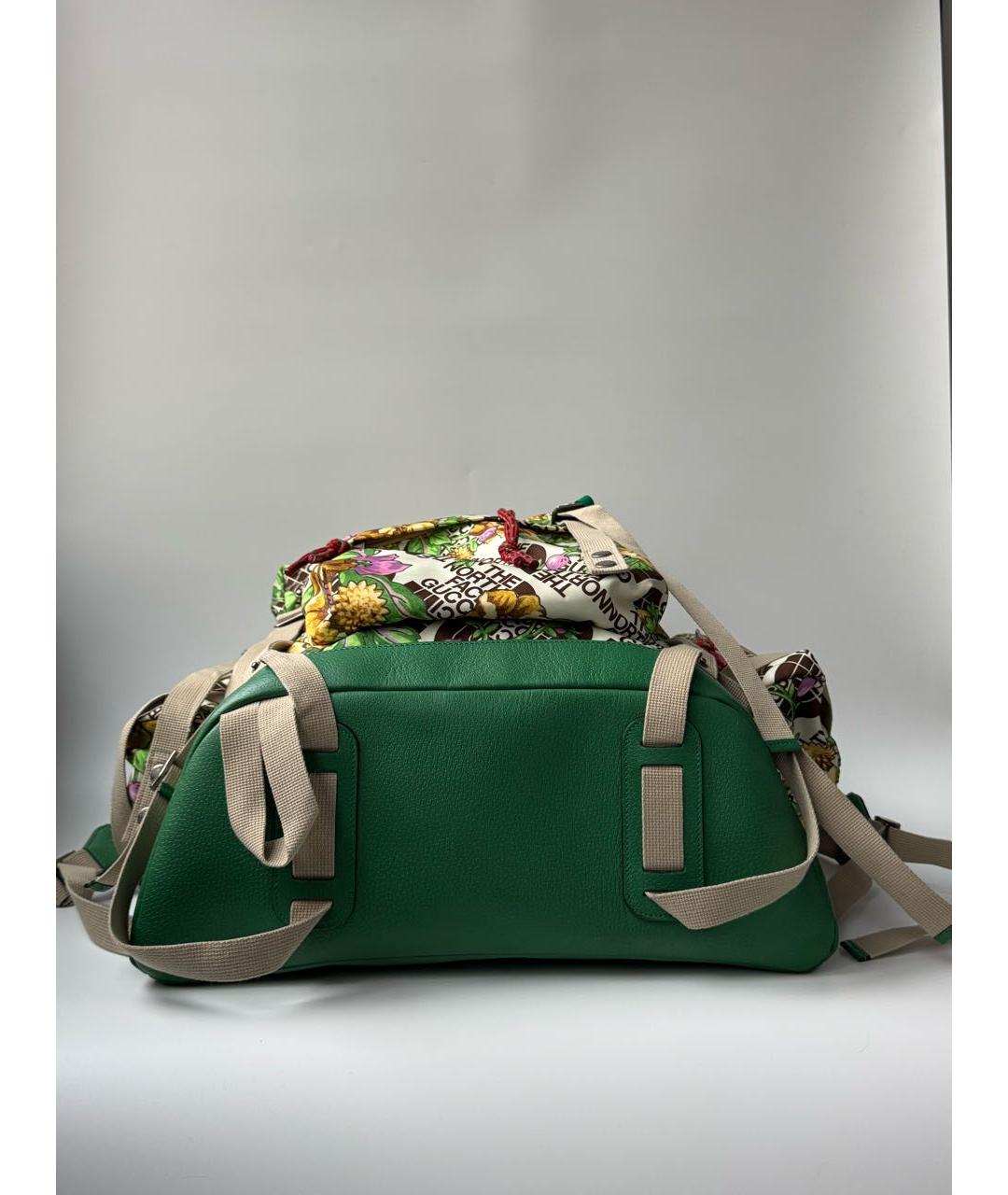 GUCCI Зеленый синтетический рюкзак, фото 5