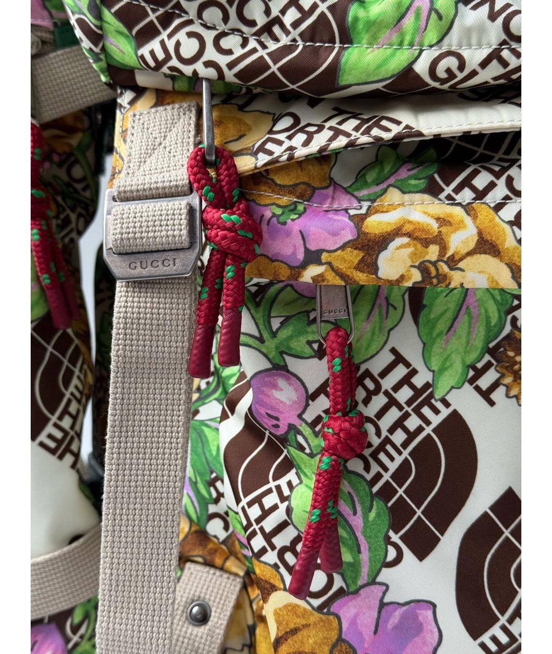 GUCCI Зеленый синтетический рюкзак, фото 8