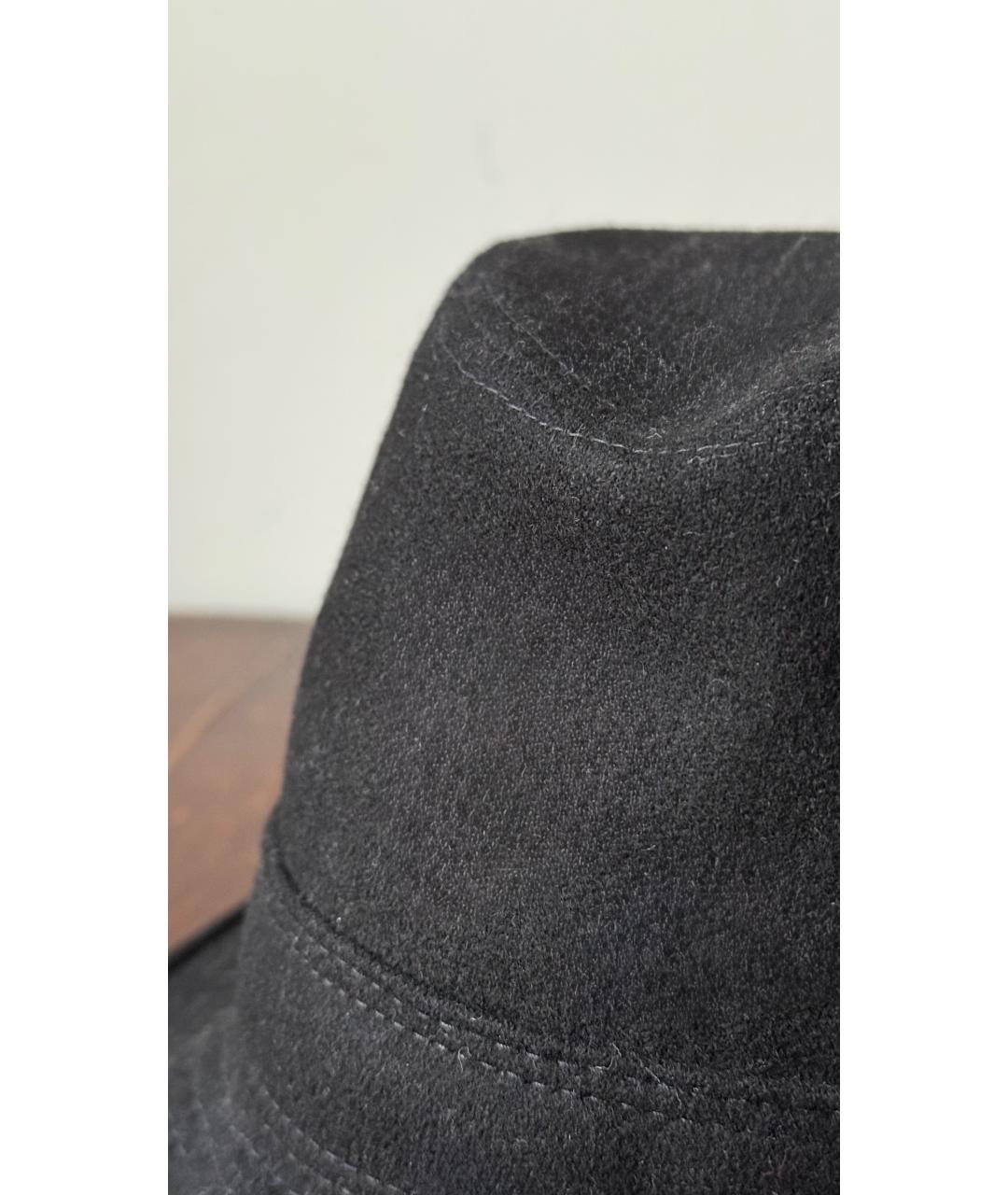 HERMES Черная шляпа, фото 4