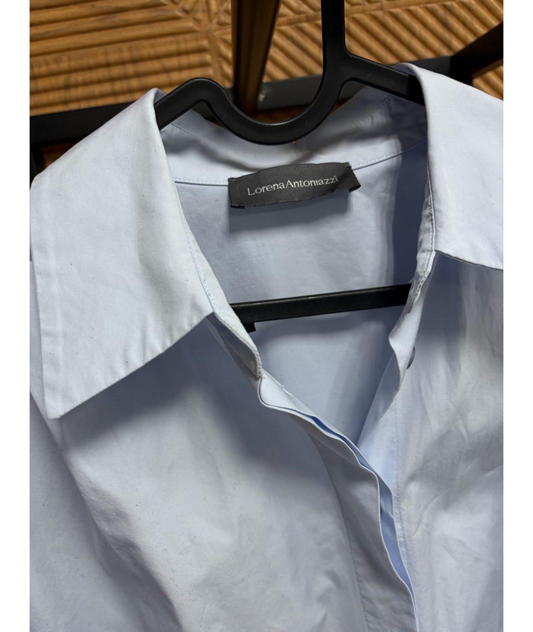 LORENA ANTONIAZZI Голубая хлопковая рубашка, фото 2