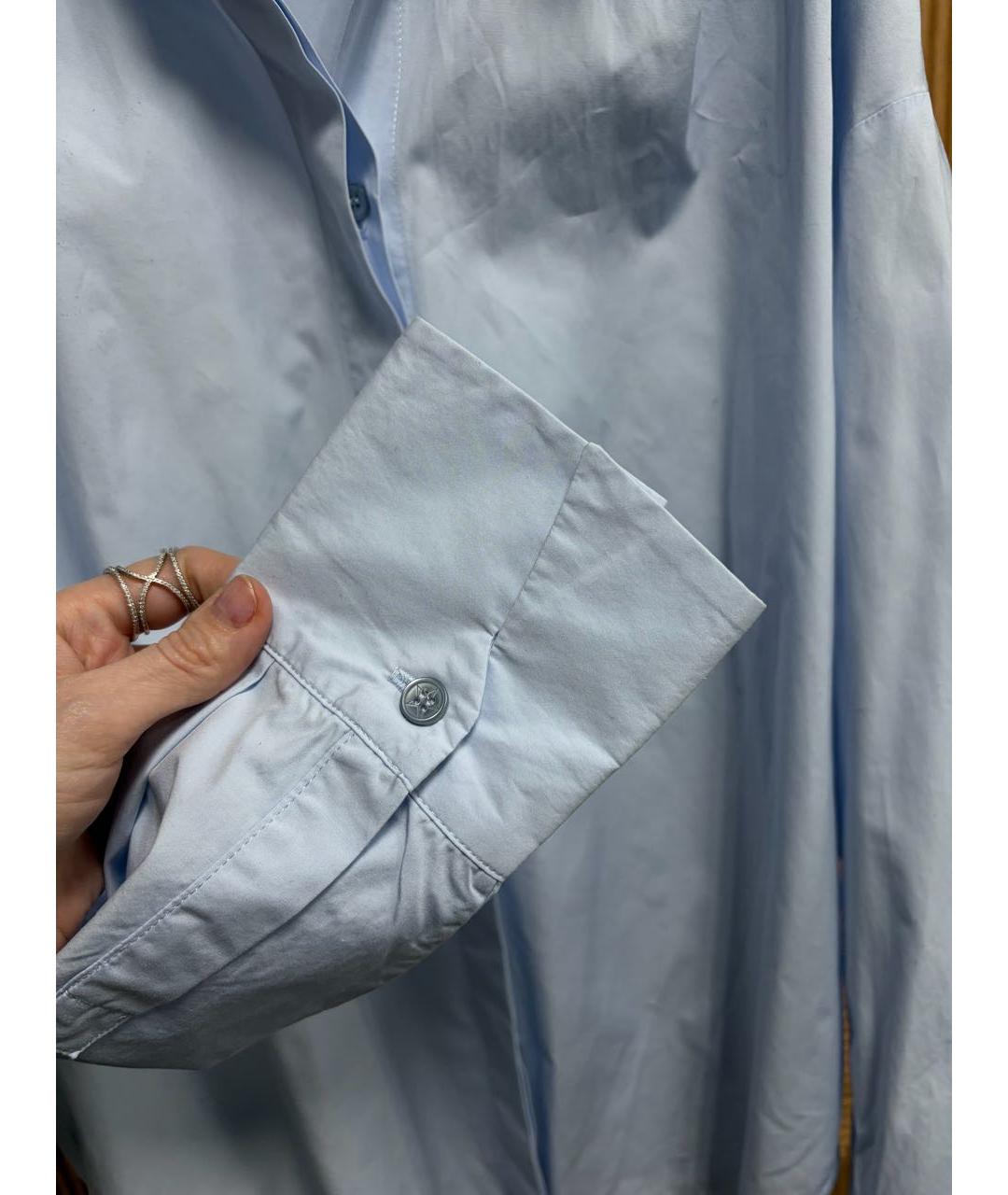 LORENA ANTONIAZZI Голубая хлопковая рубашка, фото 4