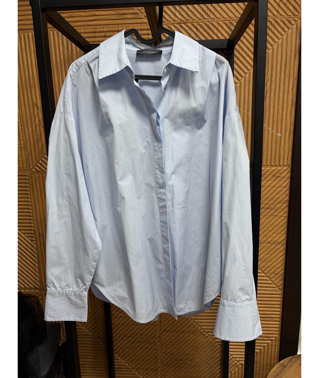 LORENA ANTONIAZZI Голубая хлопковая рубашка, фото 3