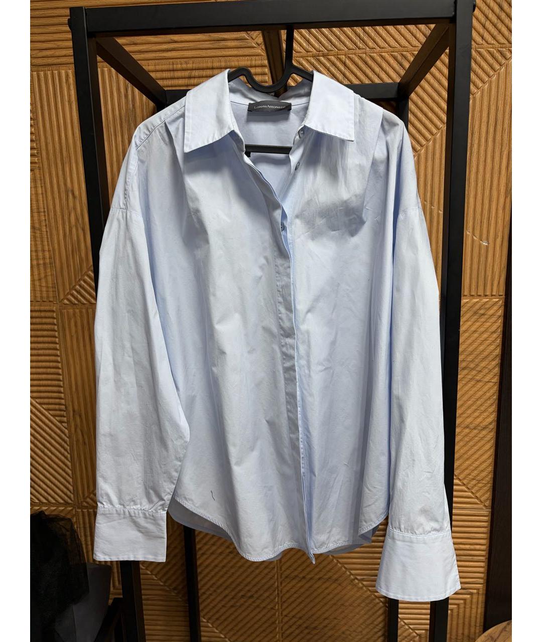 LORENA ANTONIAZZI Голубая хлопковая рубашка, фото 7