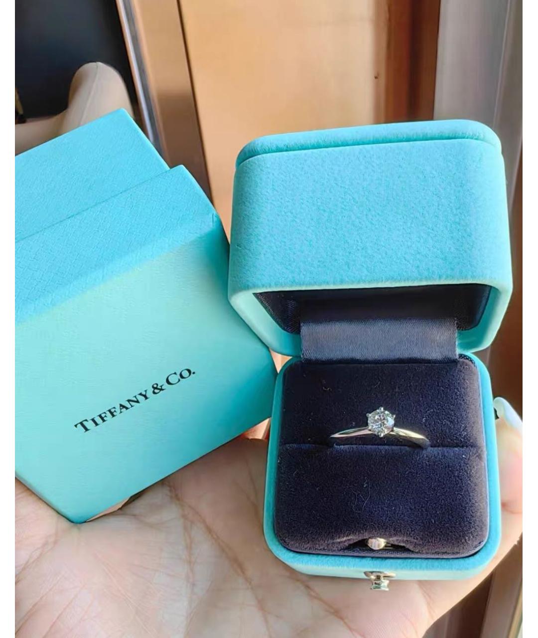 TIFFANY&CO Серебряное платиновое кольцо, фото 2