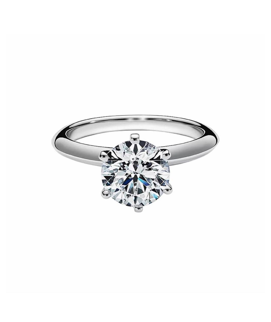 TIFFANY&CO Серебряное платиновое кольцо, фото 6