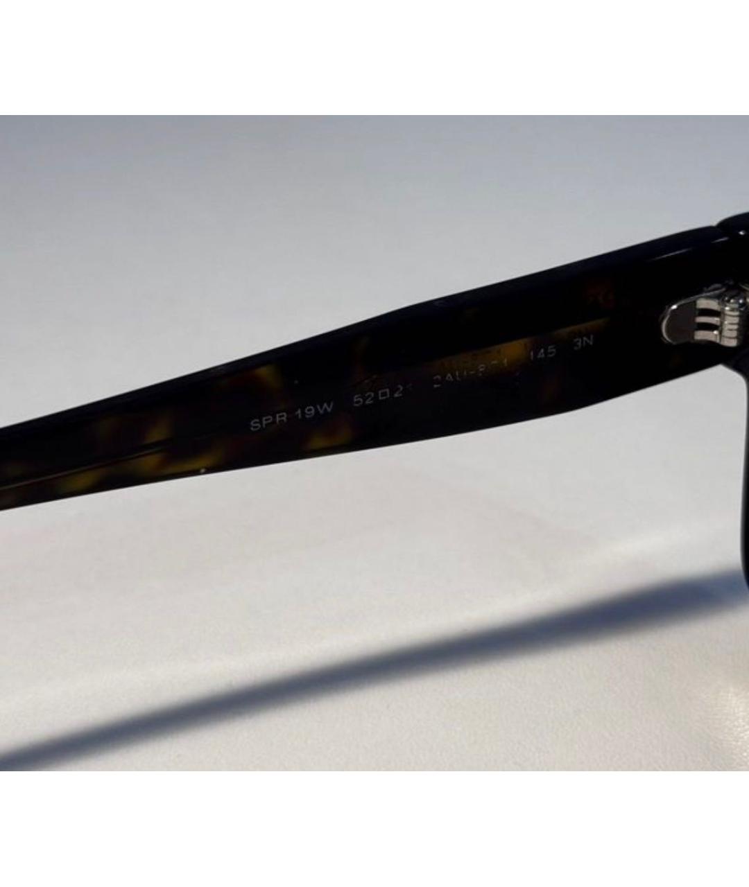 PRADA Коричневые пластиковые солнцезащитные очки, фото 7