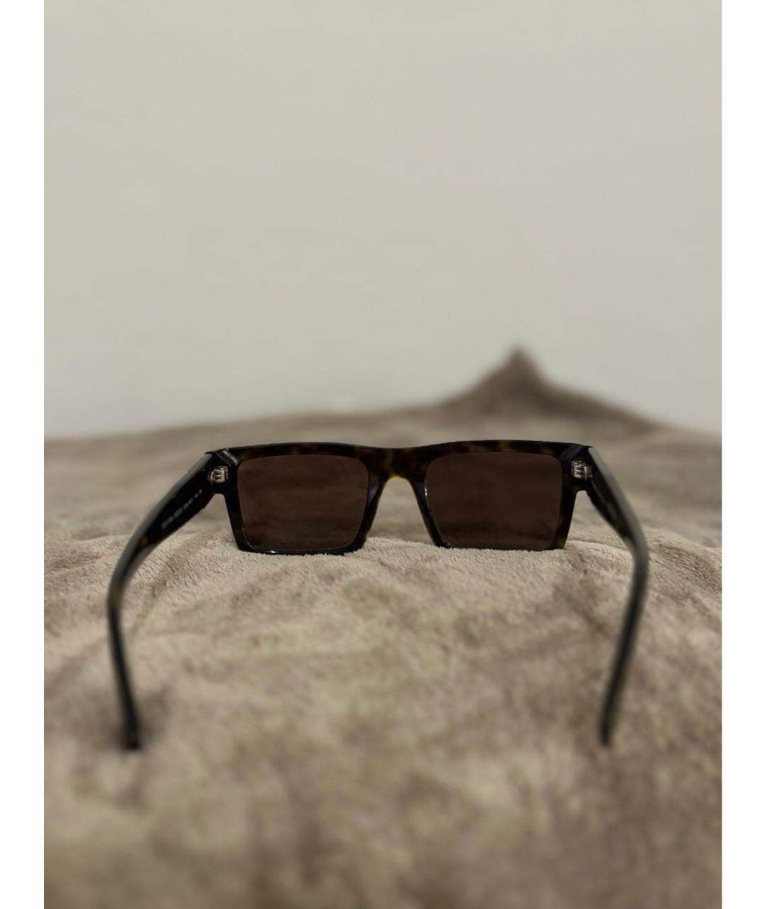 PRADA Коричневые пластиковые солнцезащитные очки, фото 6