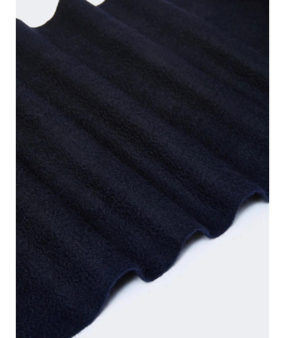 MAX MARA Темно-синий кашемировый шарф, фото 3