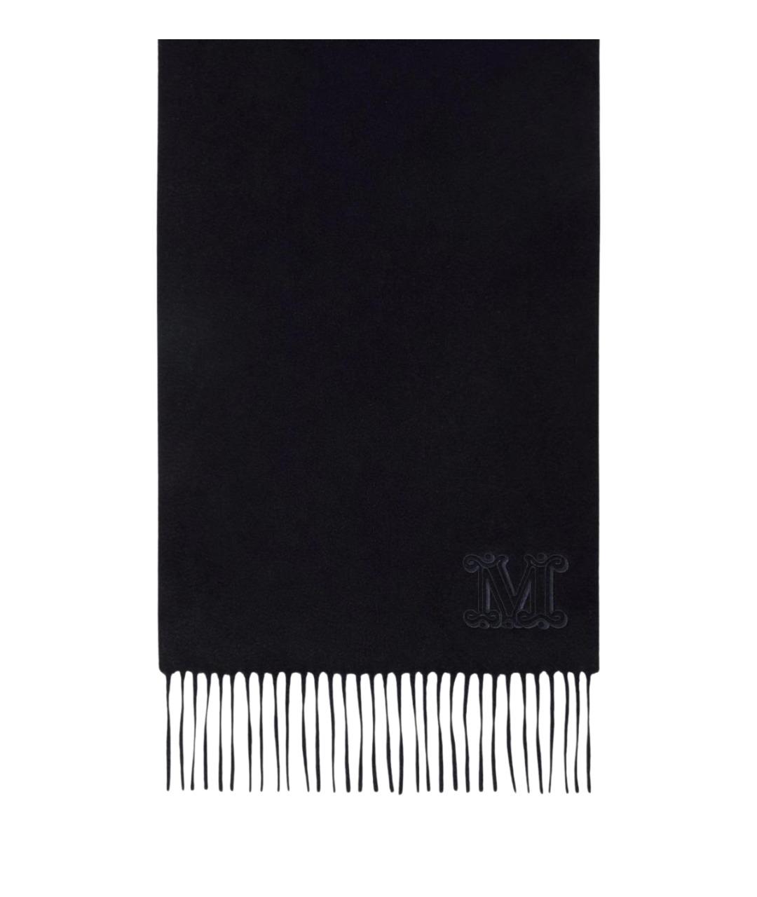 MAX MARA Темно-синий кашемировый шарф, фото 1