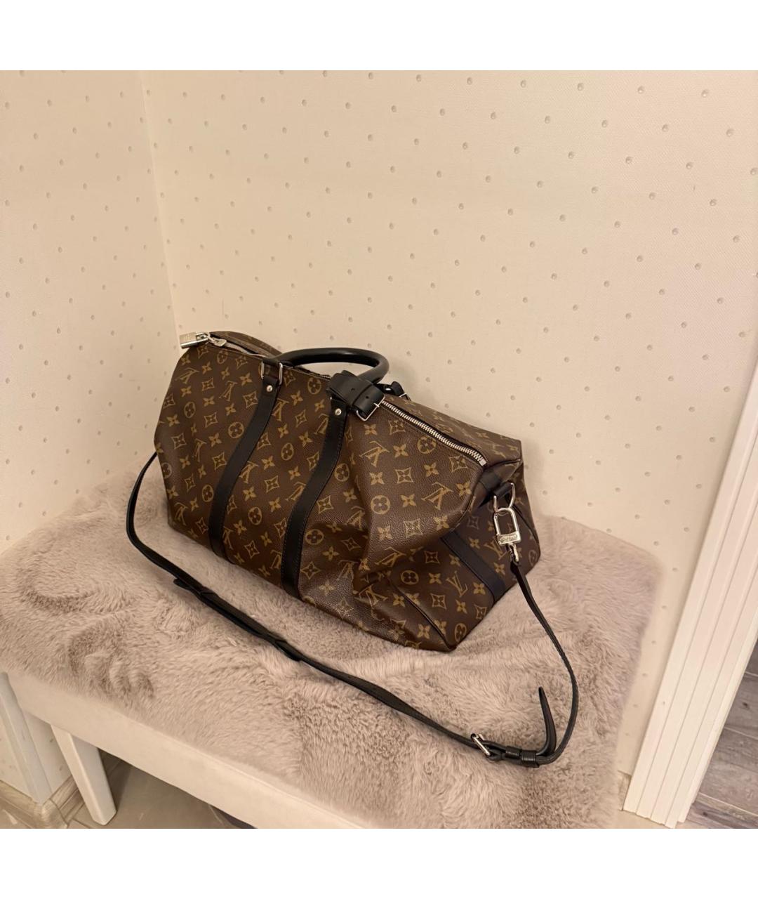 LOUIS VUITTON Коричневая дорожная/спортивная сумка, фото 2