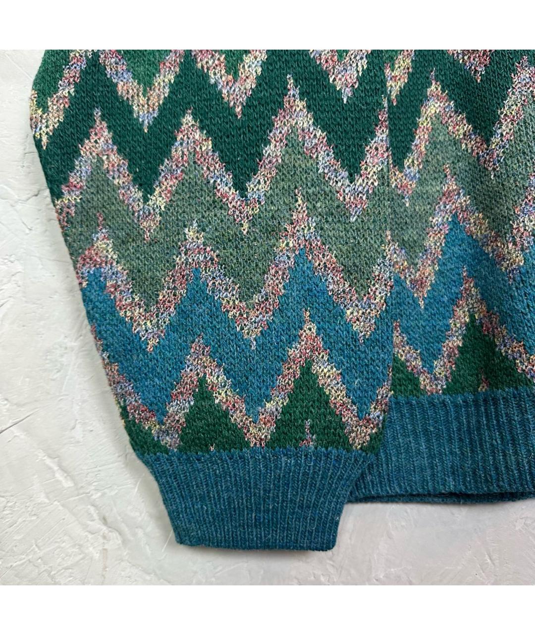MISSONI Зеленый шерстяной кардиган, фото 4