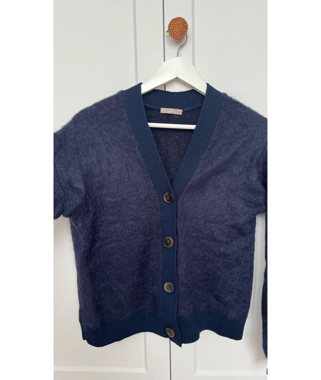 12 STOREEZ Темно-синий шерстяной кардиган, фото 8