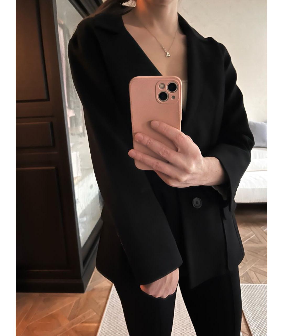 LOUIS VUITTON Черный шерстяной костюм с брюками, фото 6