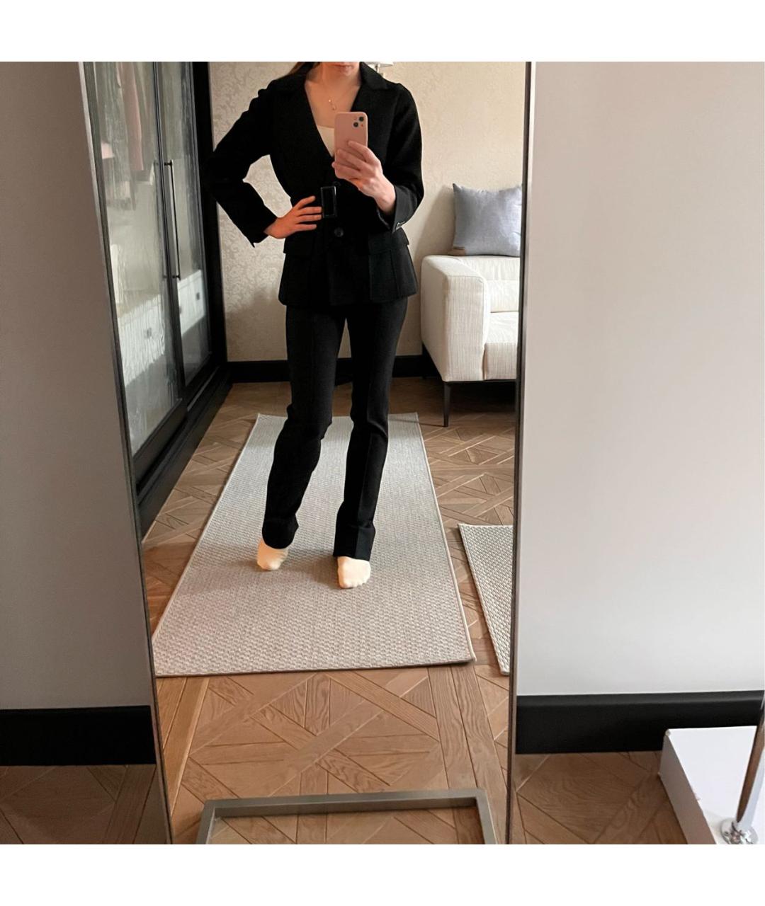 LOUIS VUITTON Черный шерстяной костюм с брюками, фото 7