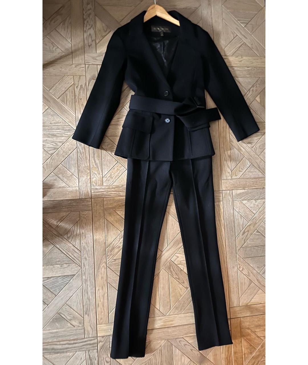 LOUIS VUITTON Черный шерстяной костюм с брюками, фото 8
