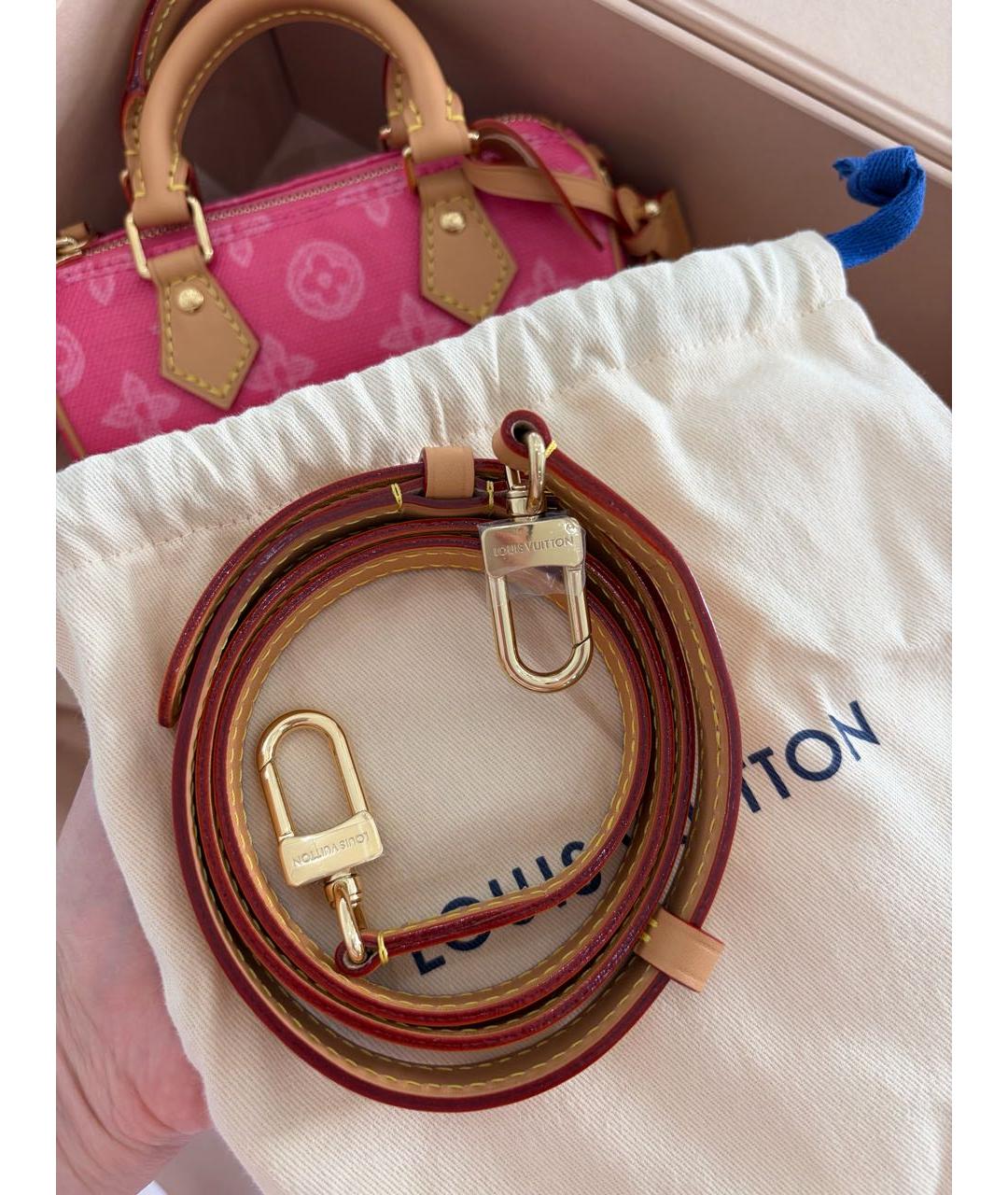 LOUIS VUITTON Розовая сумка с короткими ручками, фото 5
