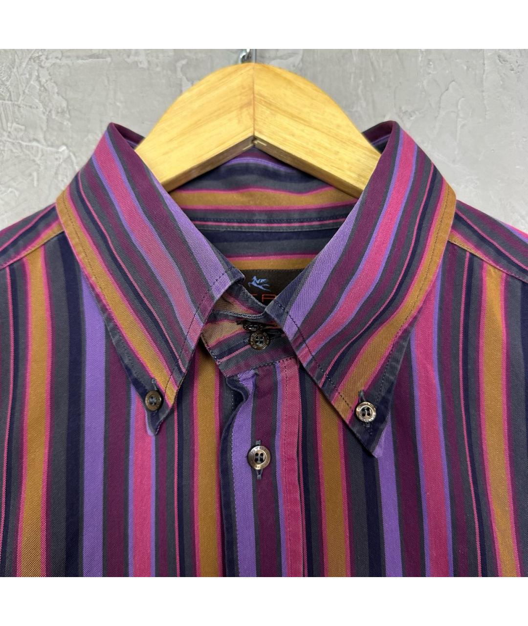 ETRO Мульти хлопко-шелковая кэжуал рубашка, фото 5