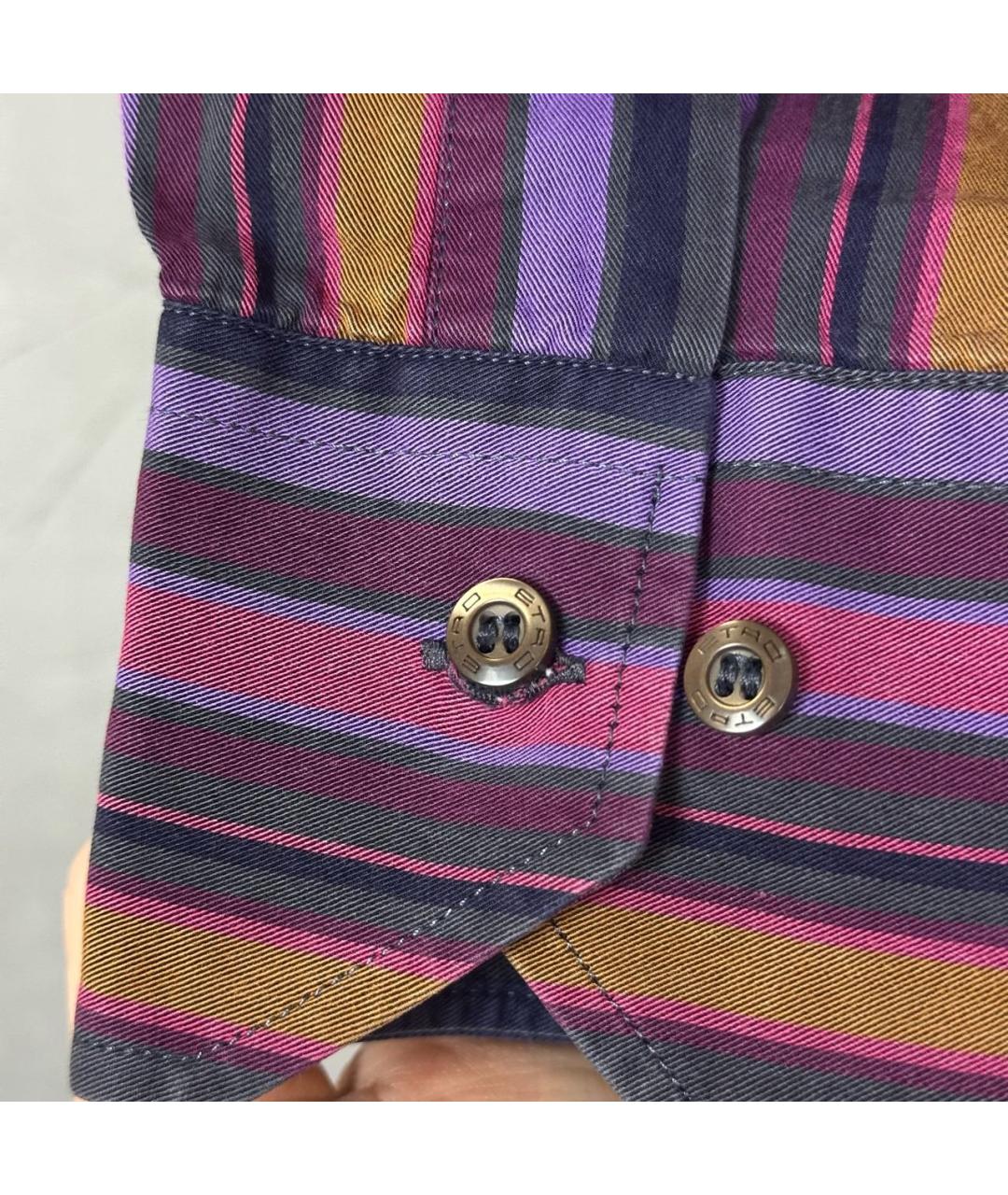 ETRO Мульти хлопко-шелковая кэжуал рубашка, фото 6