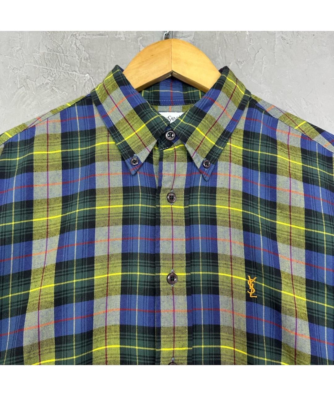 SAINT LAURENT Мульти хлопковая кэжуал рубашка, фото 4
