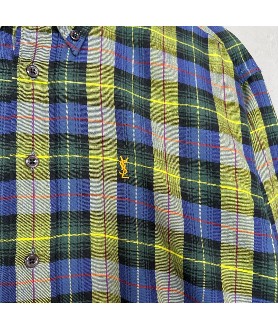 SAINT LAURENT Мульти хлопковая кэжуал рубашка, фото 5