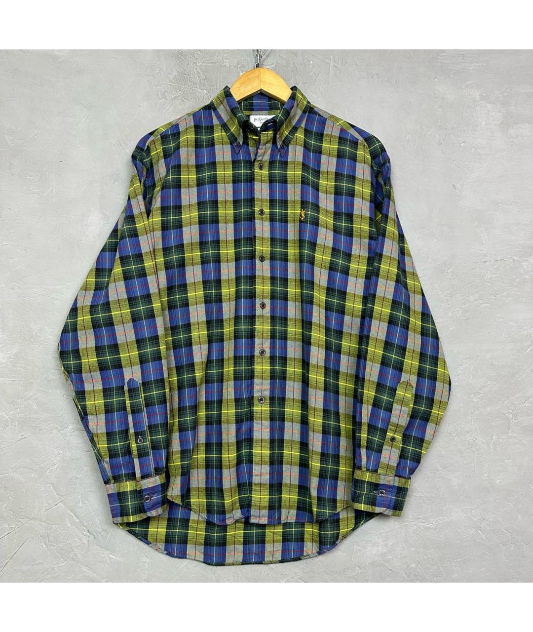 SAINT LAURENT Мульти хлопковая кэжуал рубашка, фото 2