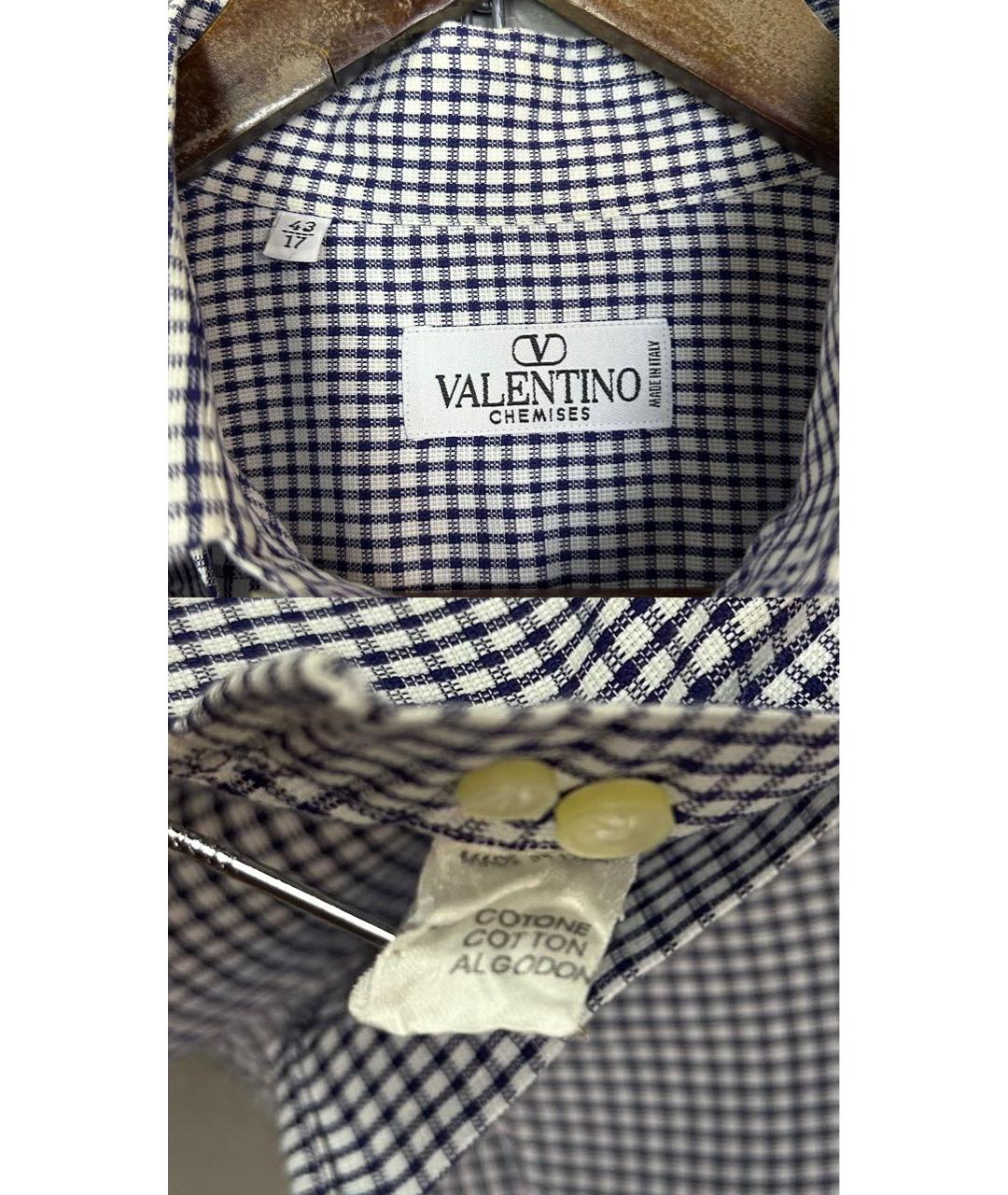 VALENTINO Белая хлопковая кэжуал рубашка, фото 8