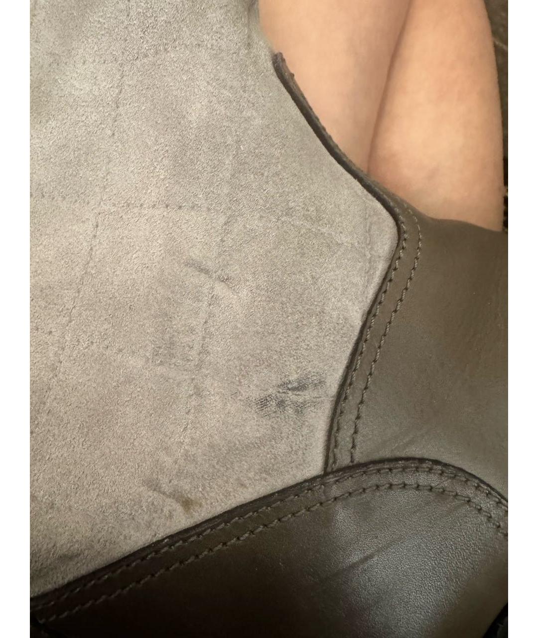CHANEL Бежевые кожаные сапоги, фото 6