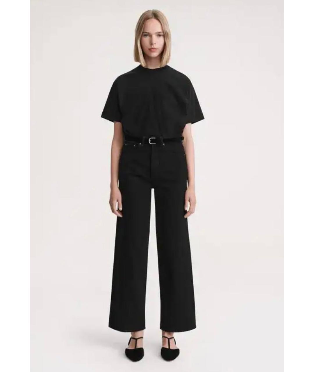 TOTEME Черные хлопковые прямые джинсы, фото 7