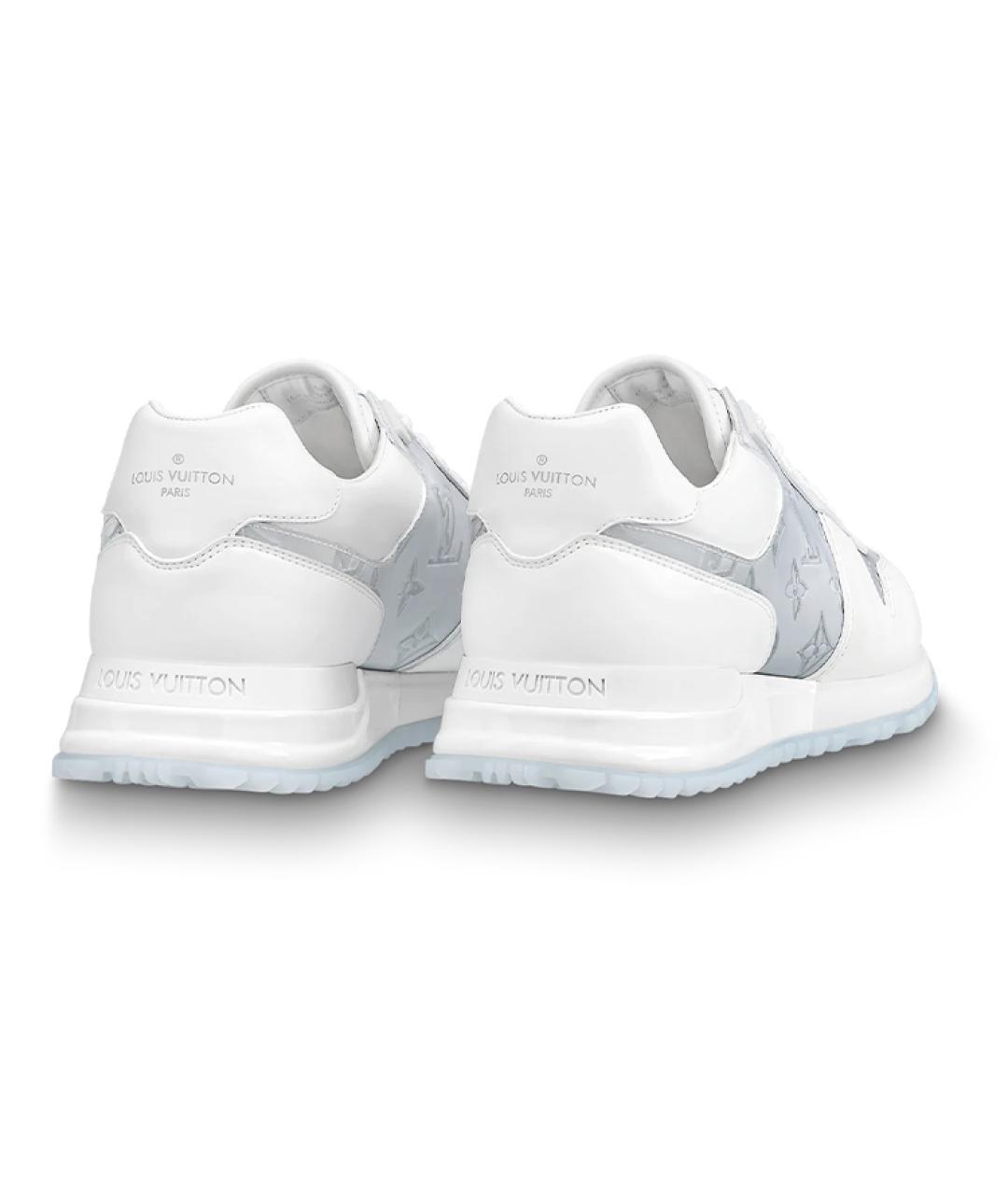 LOUIS VUITTON Белые кожаные низкие кроссовки / кеды, фото 5