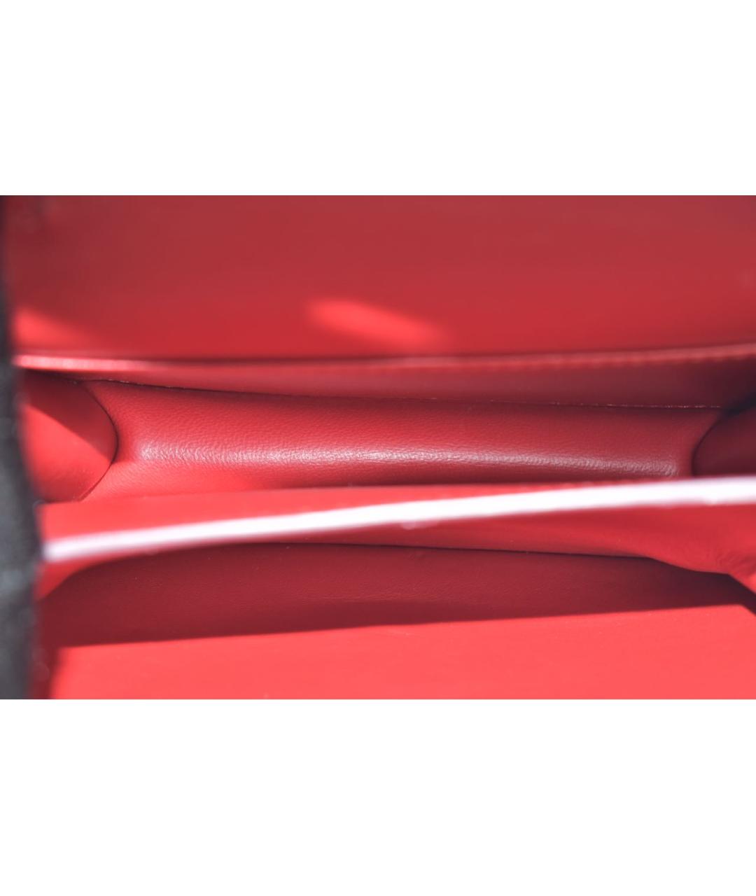 CELINE Красная кожаная сумка через плечо, фото 4